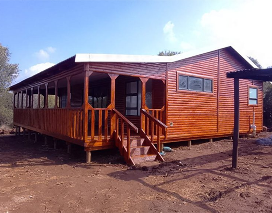 Quick Wendys timber building prepared and installed on site